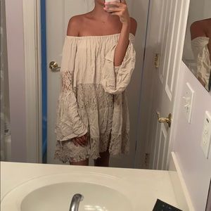 Boho off the shoulder dress